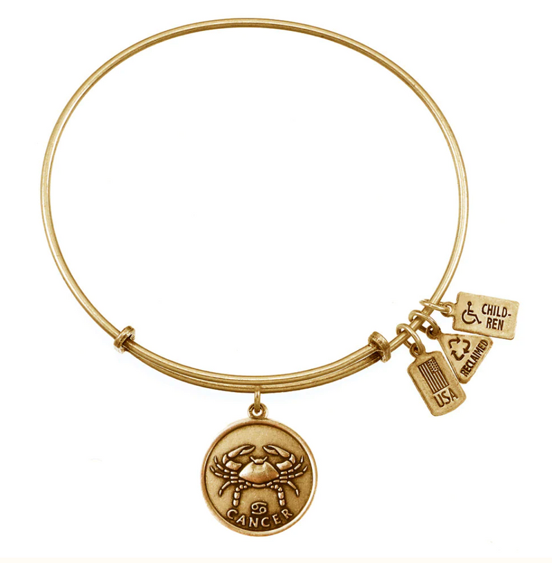 Wind and Fire Gold Zodiac Sign Bracelet