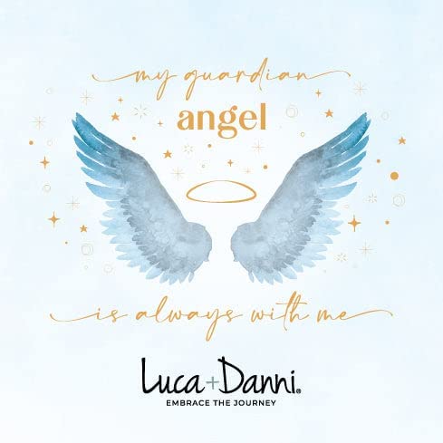 Luca and Danni Silver Angel Wing Heart Bracelet