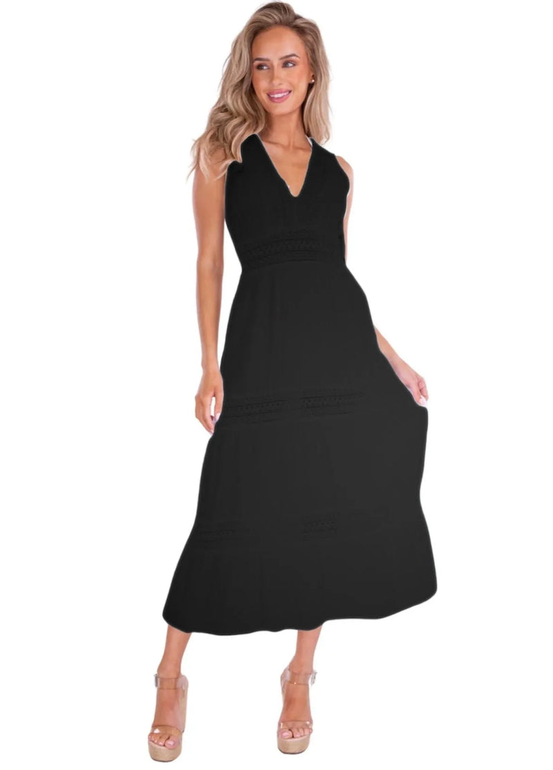 Black Maxi Dress Cover-Up - Heritage-Boutique.com