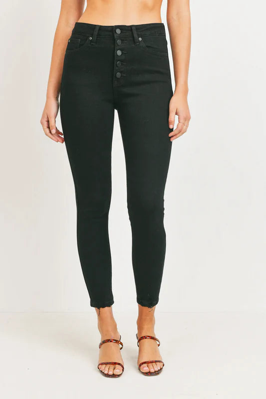 Just Black Denim Button Up Jeans
