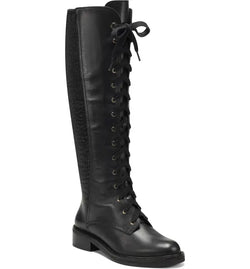 Black Lace-Up Boot (Size 9)