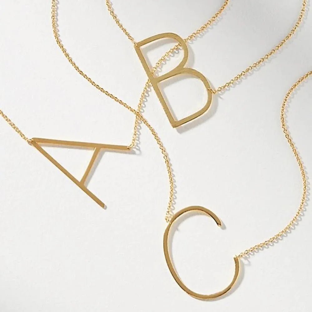CAI Sideways Initial Necklace - Heritage - Boutique.com