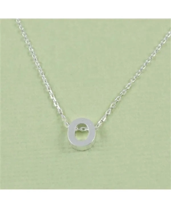 CAI Silver Block Letter Initial Necklace - Heritage-Boutique.com