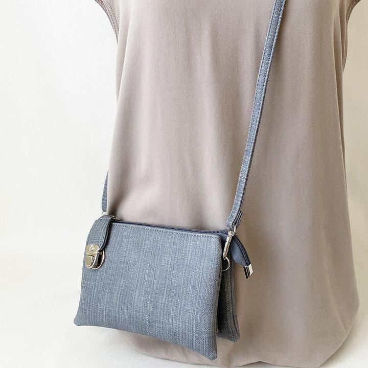 Caracol Denim Blue Crossbody Bag - Heritage-Boutique.com