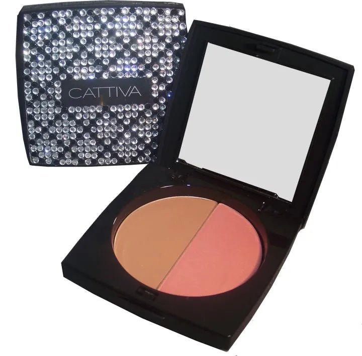 Cattiva Crystal Compact with Contour and Blush - Heritage - Boutique.com