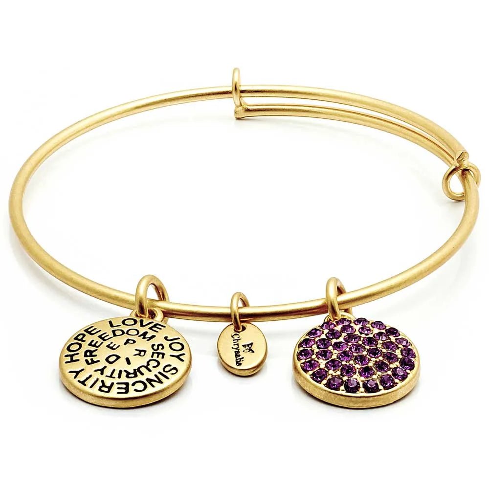Chrysalis Gold Birthstone Swarovski Crystal Bracelet - Heritage - Boutique.com