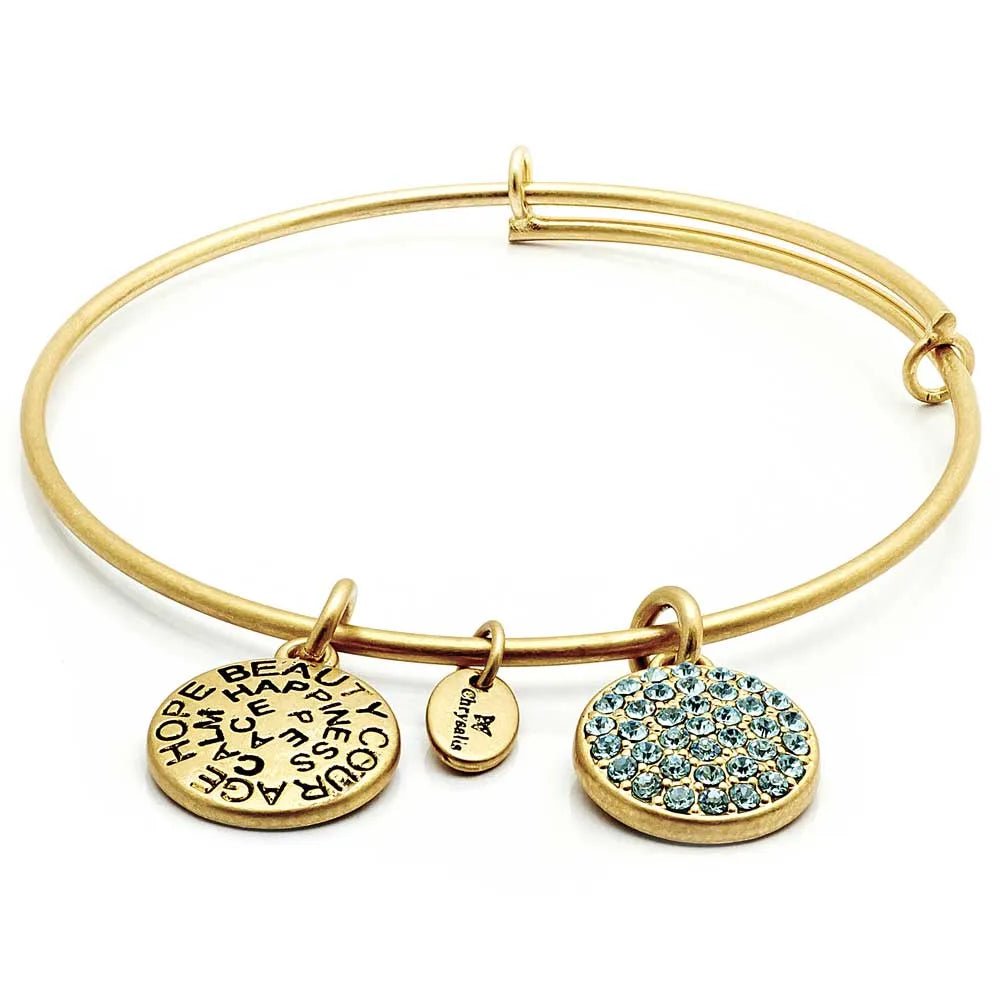 Chrysalis Gold Birthstone Swarovski Crystal Bracelet - Heritage - Boutique.com