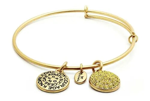 Chrysalis Gold Birthstone Swarovski Crystal Bracelet - Heritage-Boutique.com