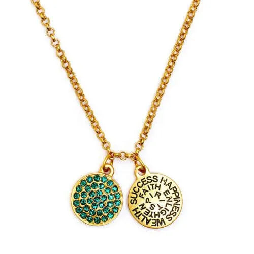 Chrysalis Gold Birthstone Swarovski Crystal Necklace - Heritage-Boutique.com