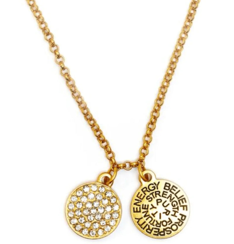 Chrysalis Gold Birthstone Swarovski Crystal Necklace - Heritage-Boutique.com