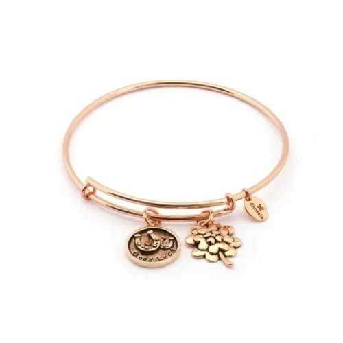 Chrysalis Rose Gold "Good Luck" Bracelet - Heritage - Boutique.com
