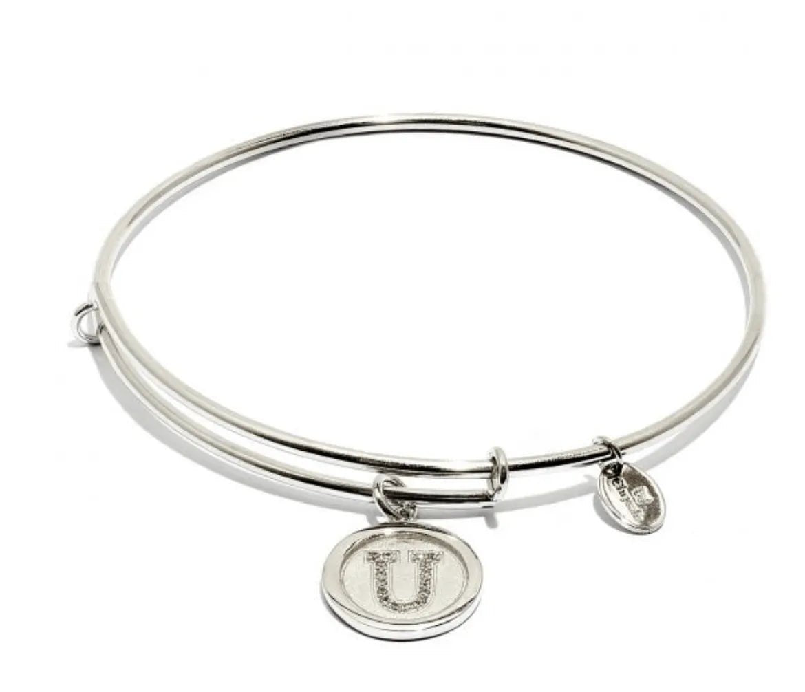 Chrysalis Silver Initial Bracelet - Heritage - Boutique.com