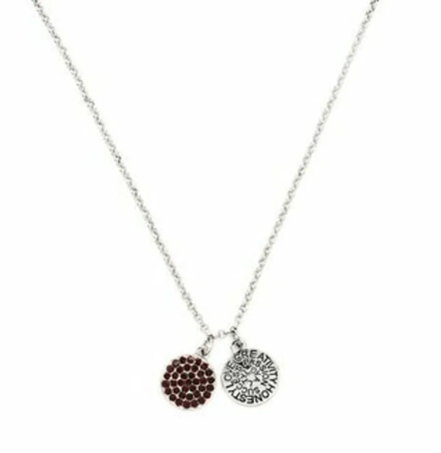 Chrysalis Silver Swarovski Crystal Birthstone Necklace - Heritage - Boutique.com