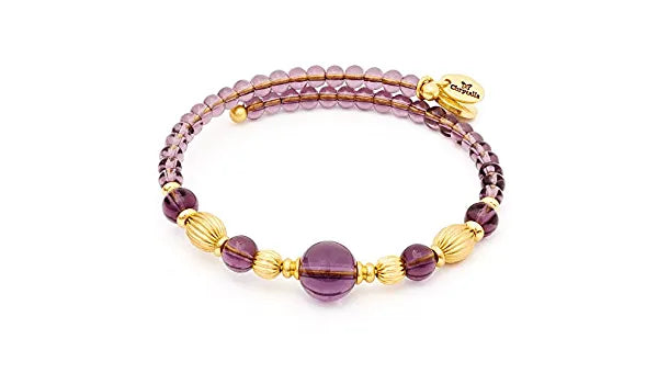Chrysalis Summer Purple Gaia Wrap Bangle - Heritage-Boutique.com
