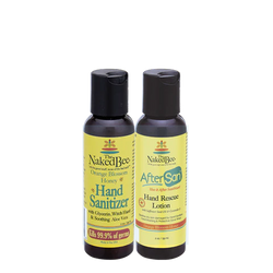 Naked Bee Hand Sanitizer and AfterSan Mini Duo (2oz each)