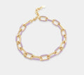 Enamel Paperclip Chain Bracelet - Heritage - Boutique.com