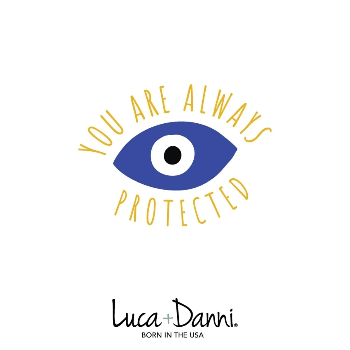 Luca and Danni Silver Evil Eye Bracelet