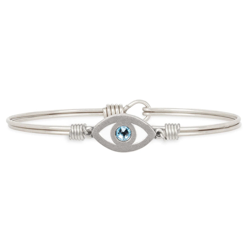 Luca and Danni Silver Evil Eye Bracelet