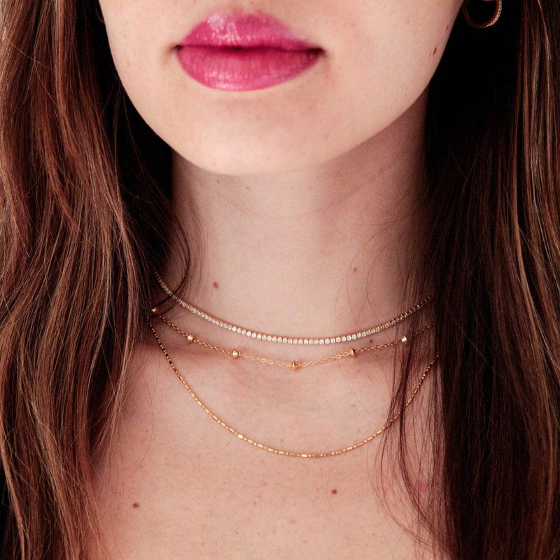 F.Y.B Diana Choker Necklace Gold - Heritage-Boutique.com