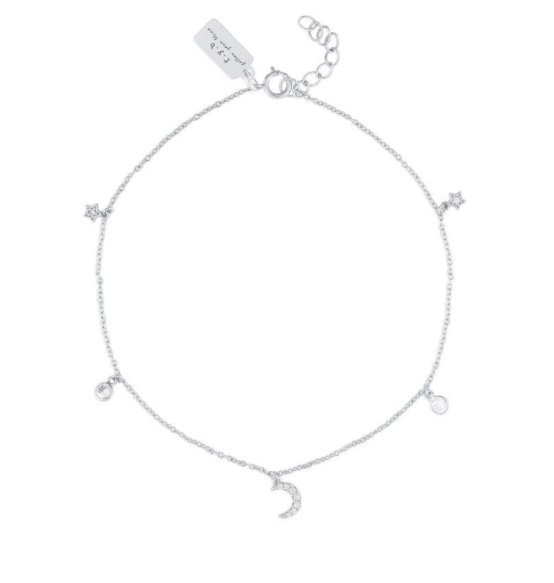 F.Y.B Moon & Star Charm Anklet - Heritage-Boutique.com
