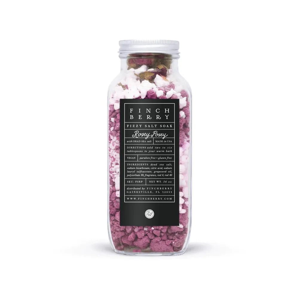 Finchberry Rosey Posey Fizzy Salt Soak - Heritage - Boutique.com