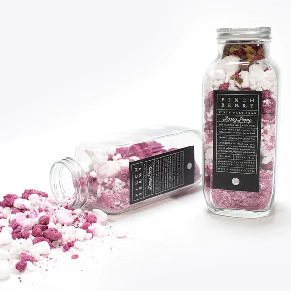 Finchberry Rosey Posey Fizzy Salt Soak - Heritage-Boutique.com