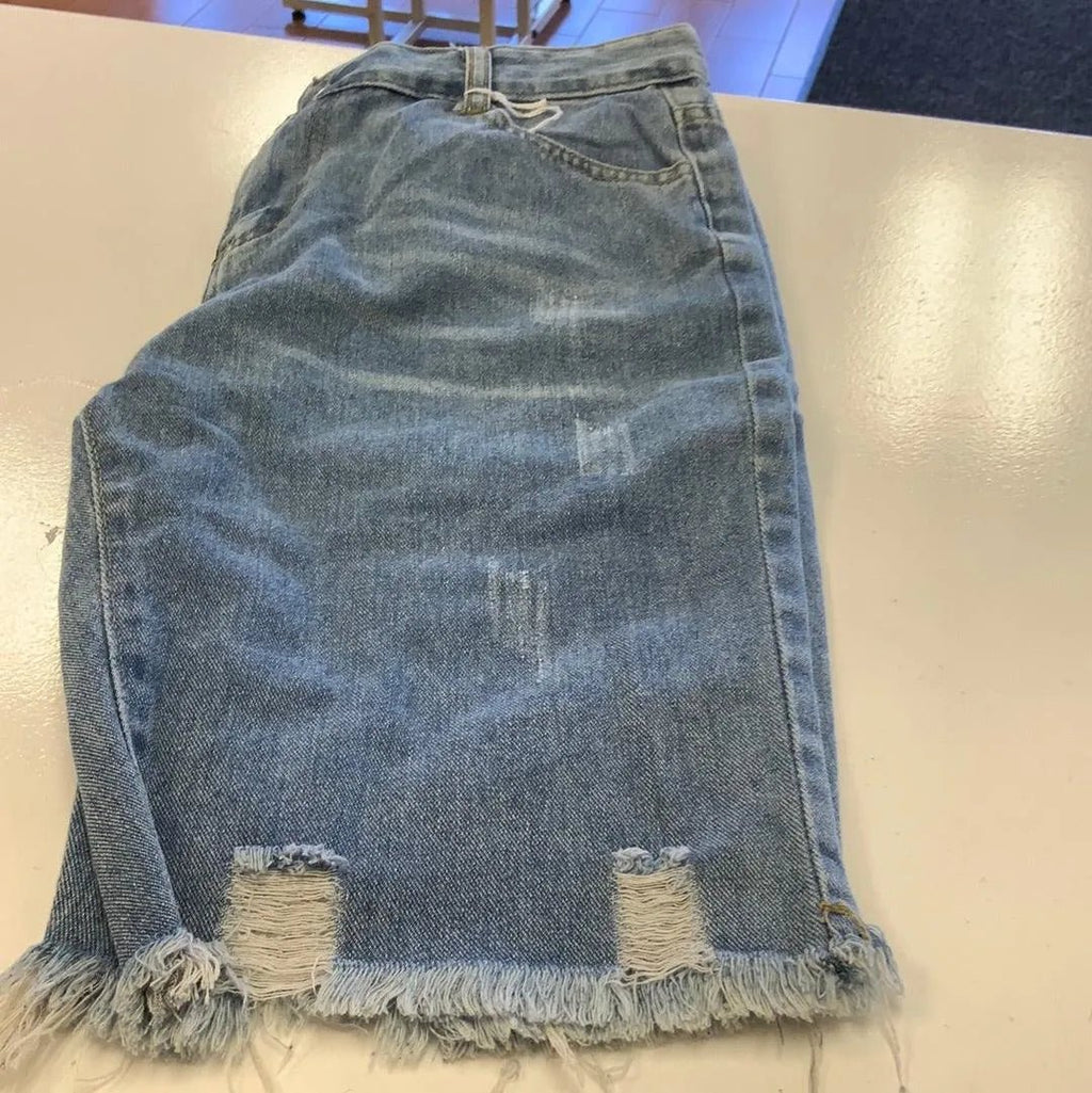 Frayed Hem Boyfriend Short - Heritage - Boutique.com