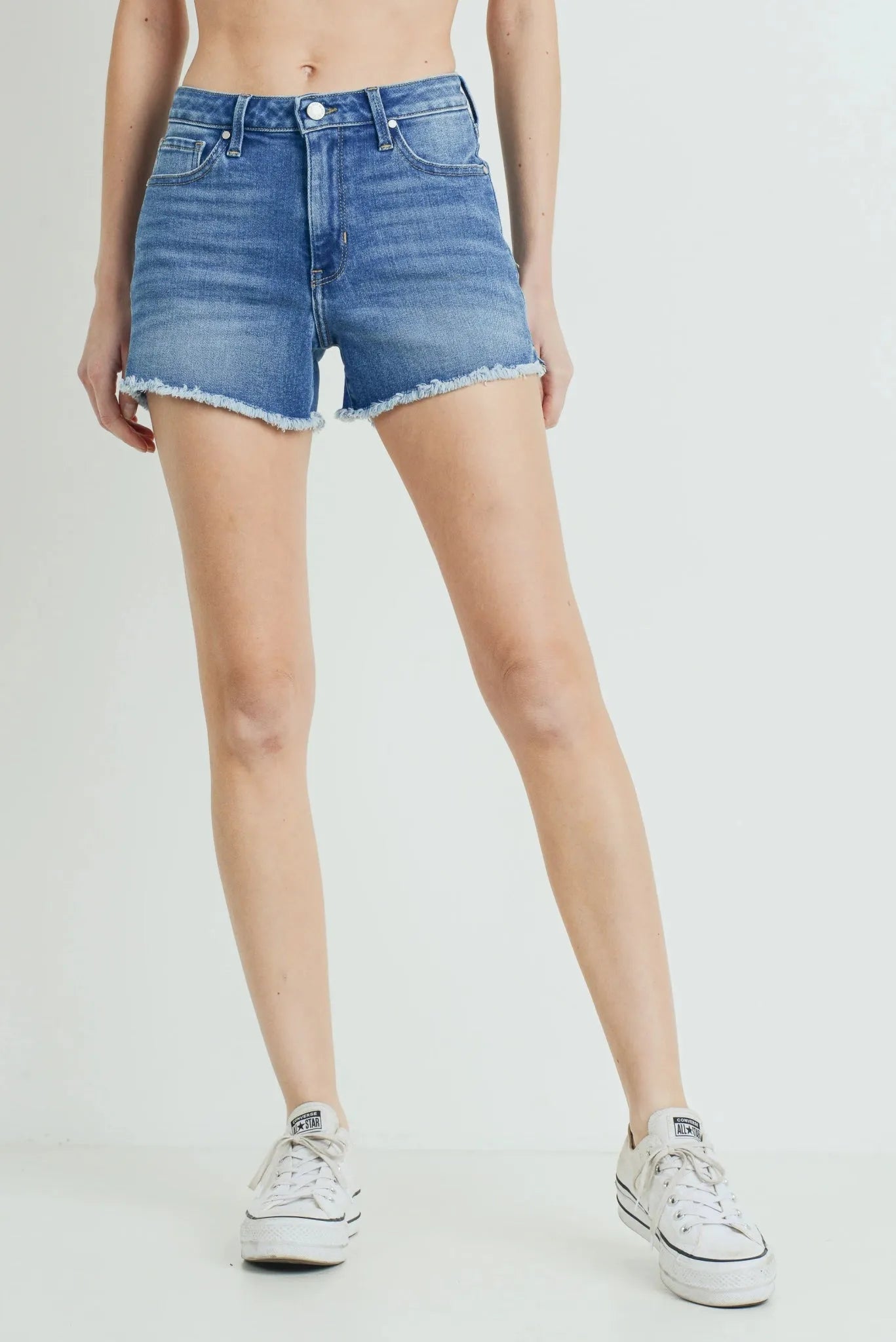 Frayed Hem Shorts - Heritage - Boutique.com