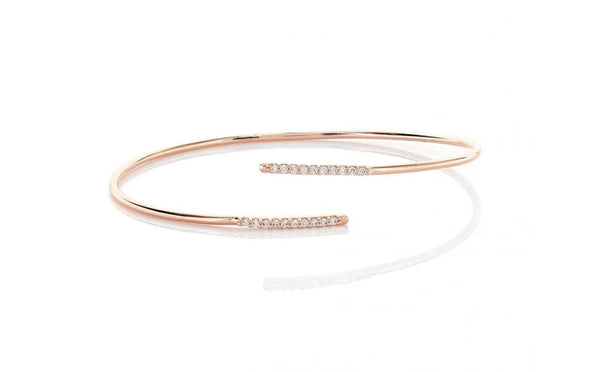 Gold Camilla Pave Overlap Bracelet - Heritage-Boutique.com