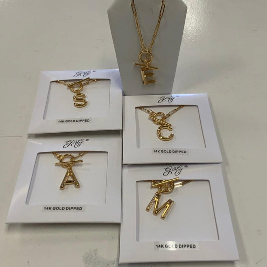 Gold Letter Necklace - Heritage-Boutique.com