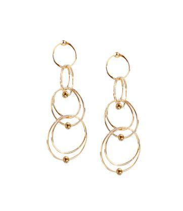 Gold Multi Circle Drop Earrings - Heritage-Boutique.com