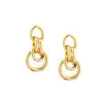 Gold Triple Interlinked Drop Earring - Heritage - Boutique.com