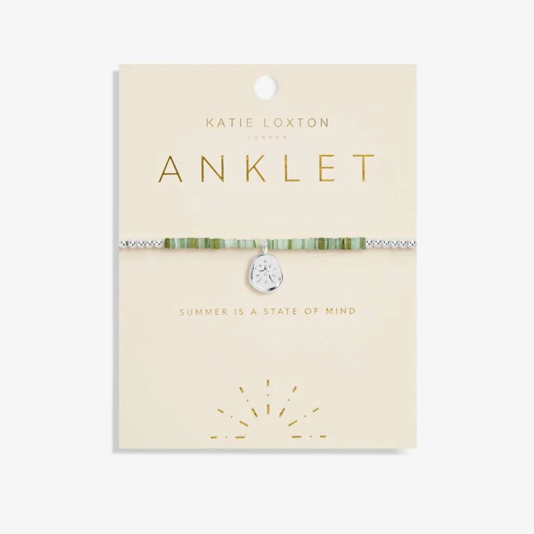 Katie Loxton "Summer is a State of Mind" Anklet Silver