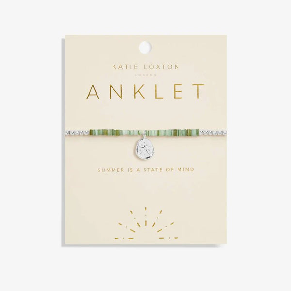 Katie Loxton "Summer is a State of Mind" Anklet Silver