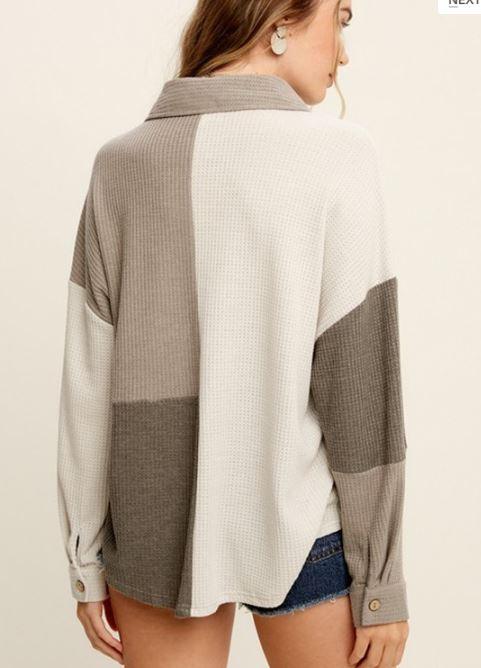 Grey color combo Sweater - Heritage-Boutique.com