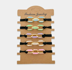 Hair Tie Bracelets 5pc - Heritage-Boutique.com