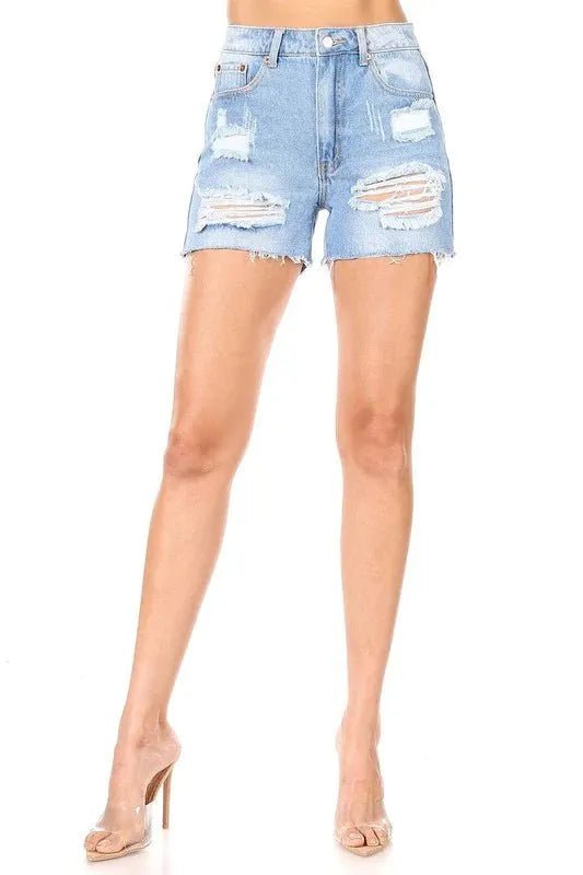 Hammer Jeans LA Destroyed 90s Shorts - Heritage - Boutique.com