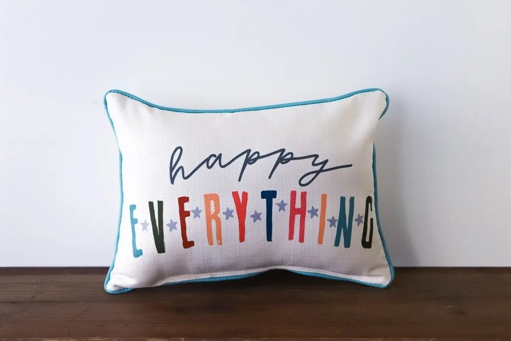 Little Birdie Happy Everything Throw Pillow