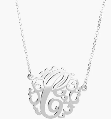 HB Script Monogram Necklace Small - Heritage - Boutique.com