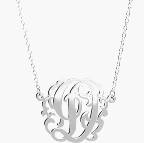 HB Script Monogram Necklace Small - Heritage - Boutique.com