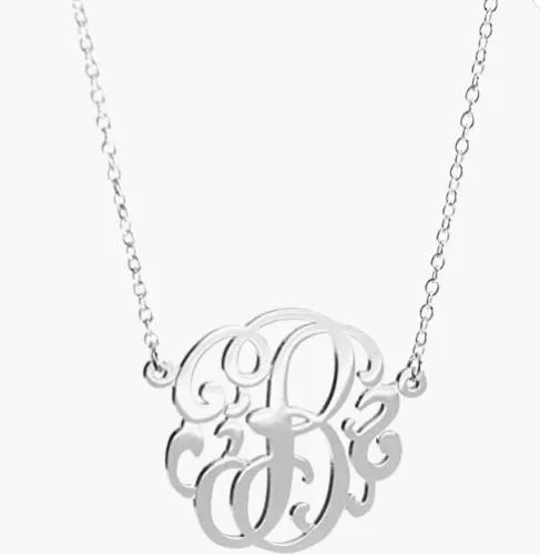 HB Script Monogram Necklace Small - Heritage - Boutique.com