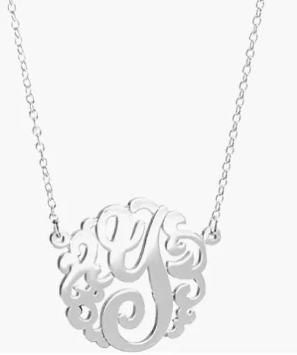 HB Script Monogram Necklace Small - Heritage - Boutique.com