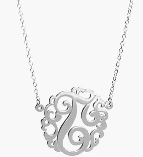 HB Script Monogram Necklace Small - Heritage - Boutique.com