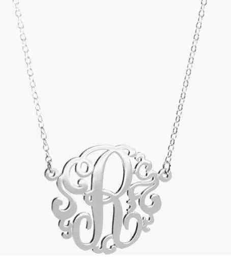 HB Script Monogram Necklace Small - Heritage - Boutique.com