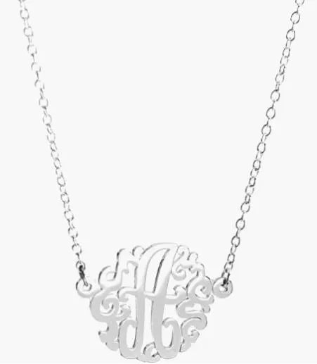 HB Script Monogram Necklace Small - Heritage - Boutique.com