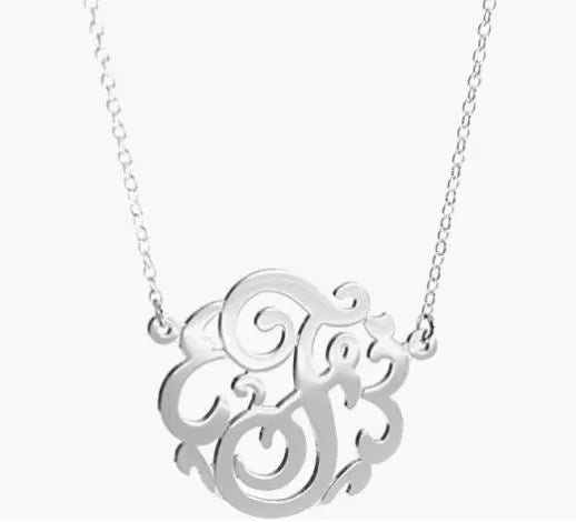 HB Script Monogram Necklace Small - Heritage - Boutique.com