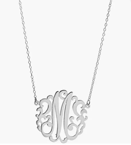 HB Script Monogram Necklace Small - Heritage - Boutique.com