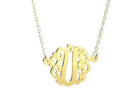 HB Script Monogram Necklace Small - Heritage - Boutique.com