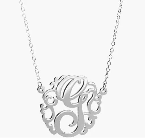 HB Script Monogram Necklace Small - Heritage - Boutique.com
