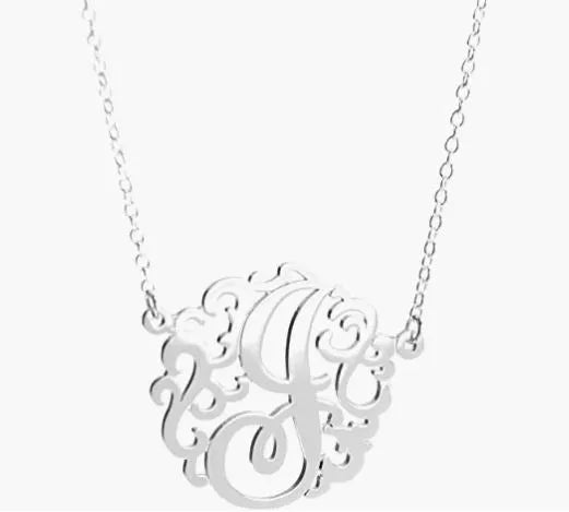 HB Script Monogram Necklace Small - Heritage - Boutique.com